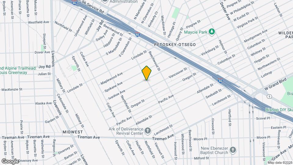 8241 Ironwood St Map and Location Details