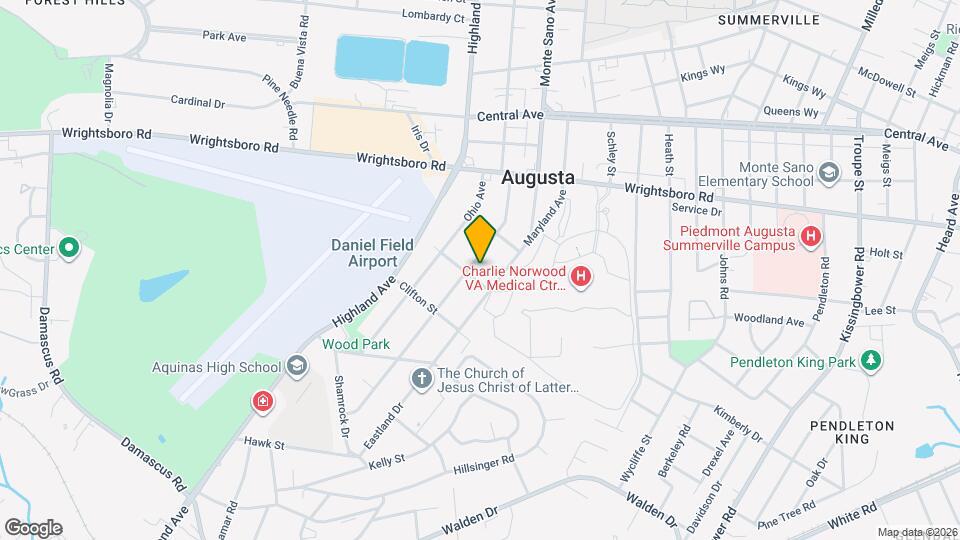 1834 Pennsylvania Ave Mapa y Detalles de la Ubicación