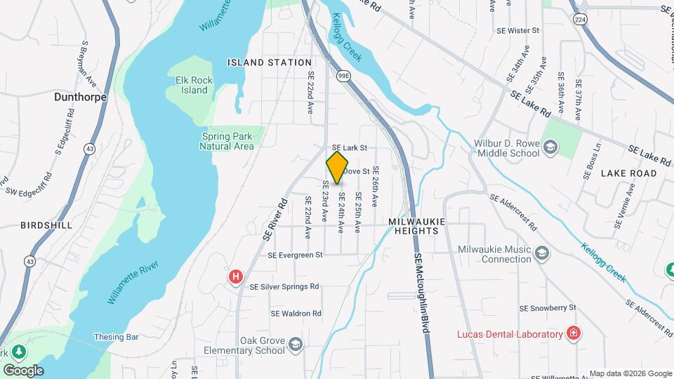 12583 SE 24th Ave Map and Location Details