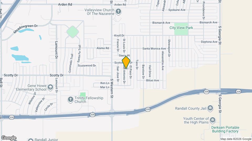 8401 San Antonio Dr Map and Location Details