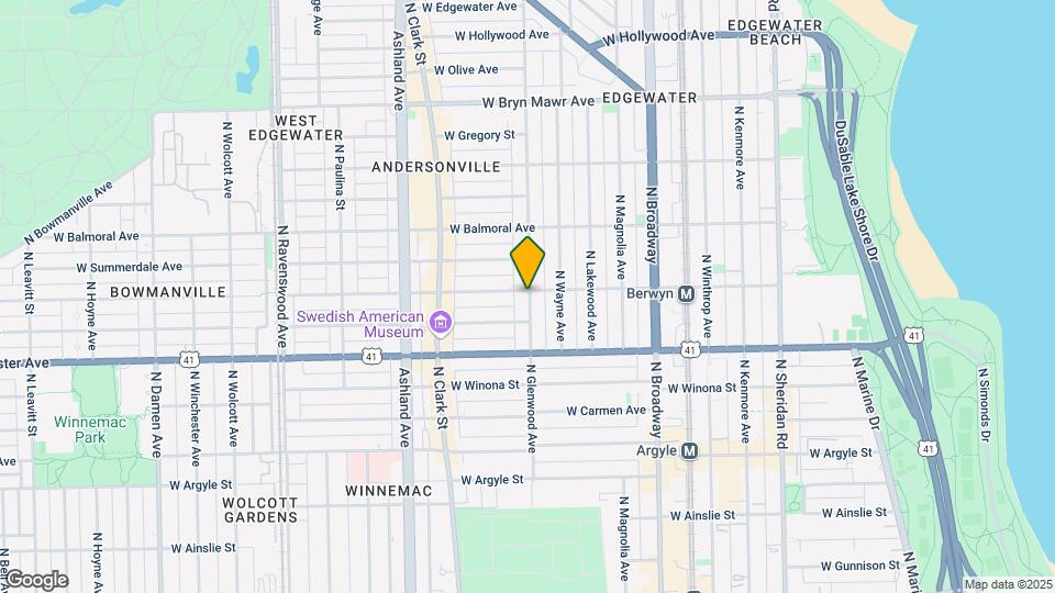 1349-1357 W Berwyn Ave Map and Location Details