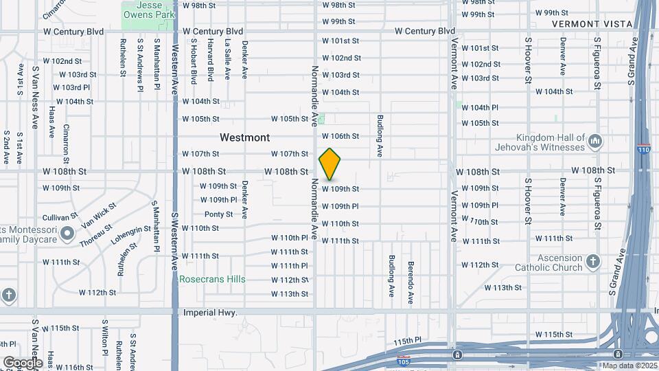 1339 W 109th St Map and Location Details