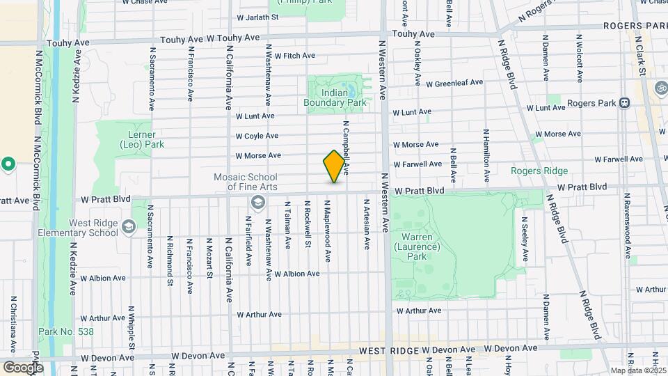 2516 W Pratt Blvd, Unit 2 Map and Location Details