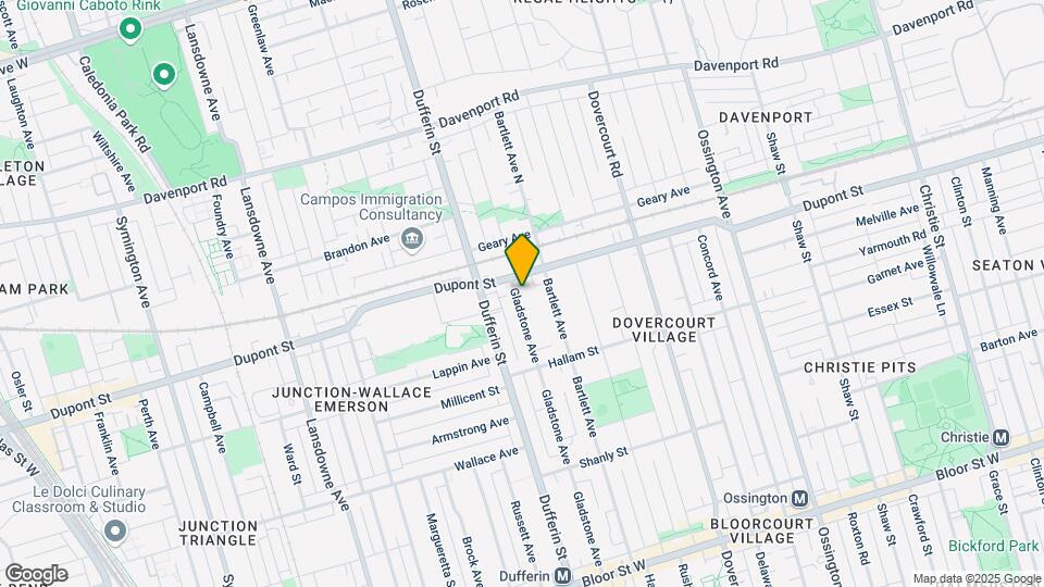 839 Gladstone Ave Map and Location Details