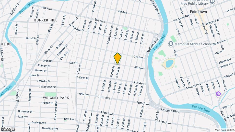 346-348 E 24th St Mapa y Detalles de la Ubicación