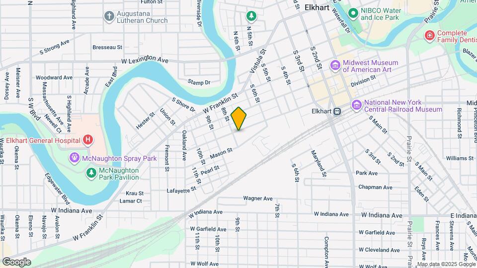 725 Harrison St Map and Location Details