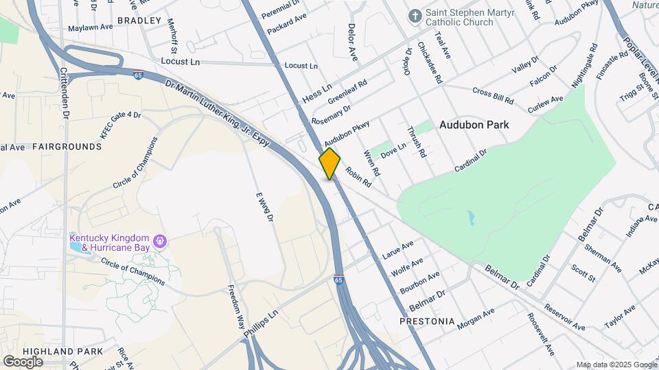 Furnished Studio-Louisville - Airport Map and Location Details