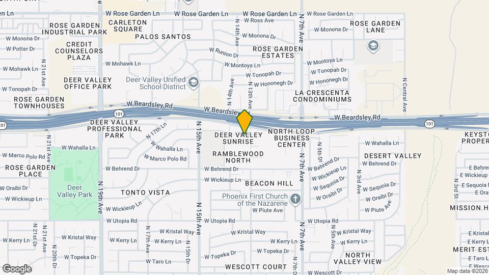 1315 W Escuda Rd Map and Location Details