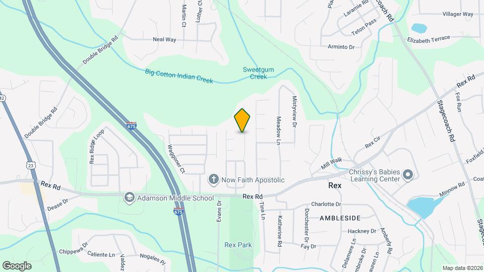 5855 Creekside Dr Map and Location Details