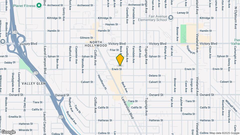 6201 Beck Ave Map and Location Details