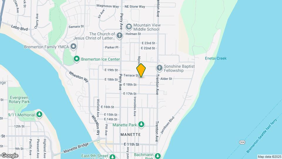 1814 Nipsic Ave Map and Location Details