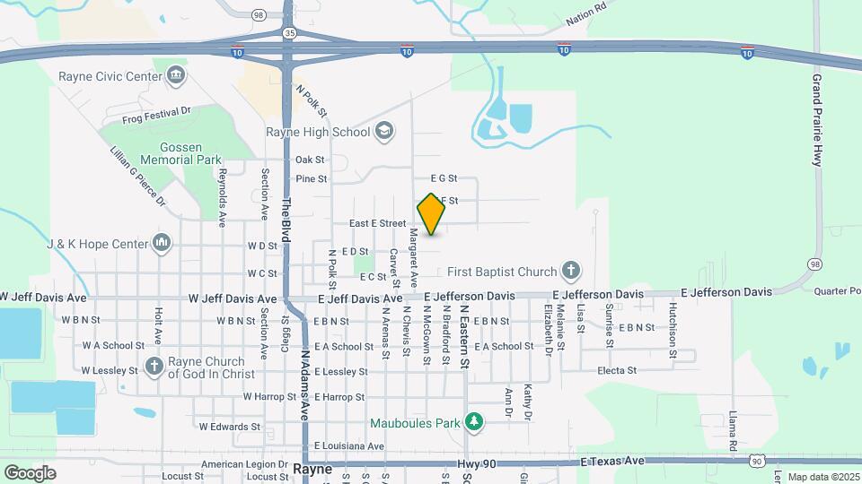 611 E D St Map and Location Details