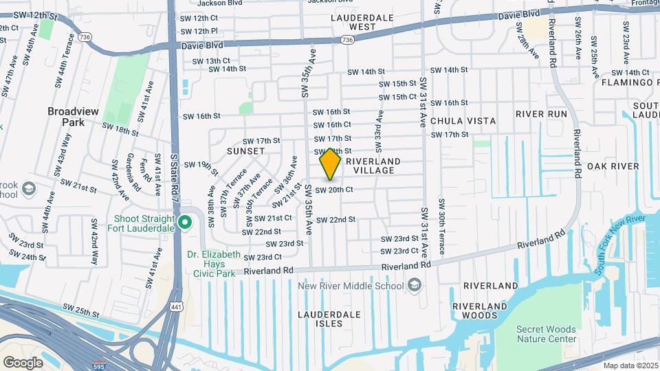 3441 SW 20th Ct Map and Location Details