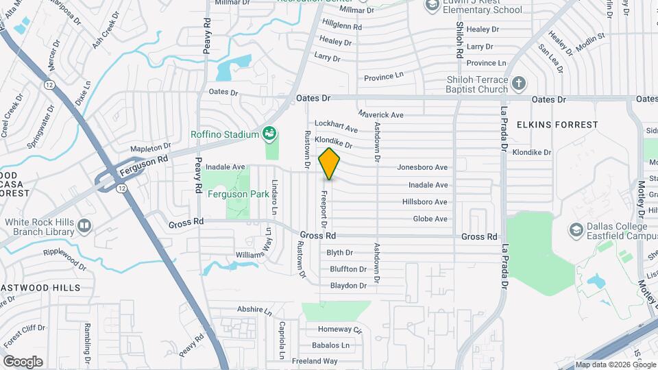 9216 Freeport Dr Map and Location Details