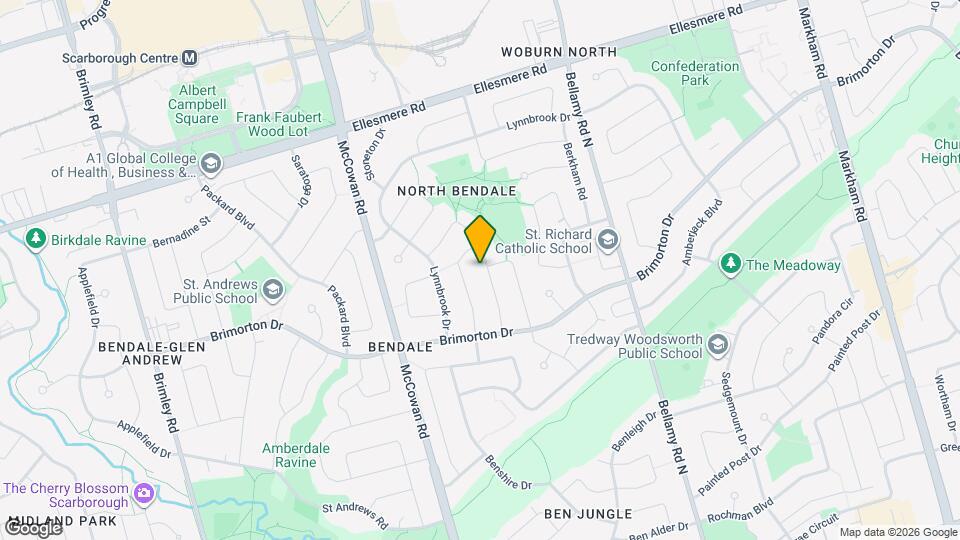 30 Baybrook Crescent Map and Location Details