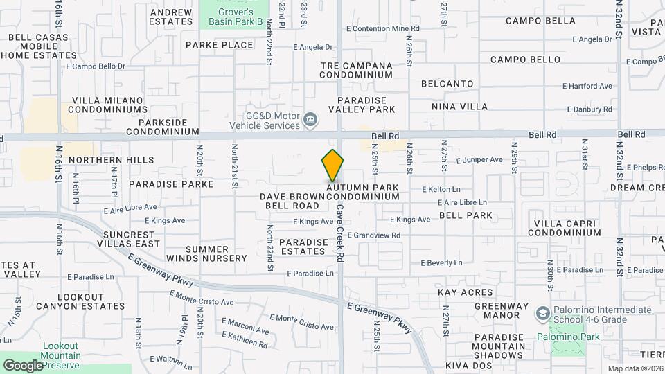 16631 North 23rd Pl Map and Location Details