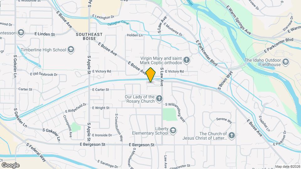 1483 E Carter Ln Map and Location Details