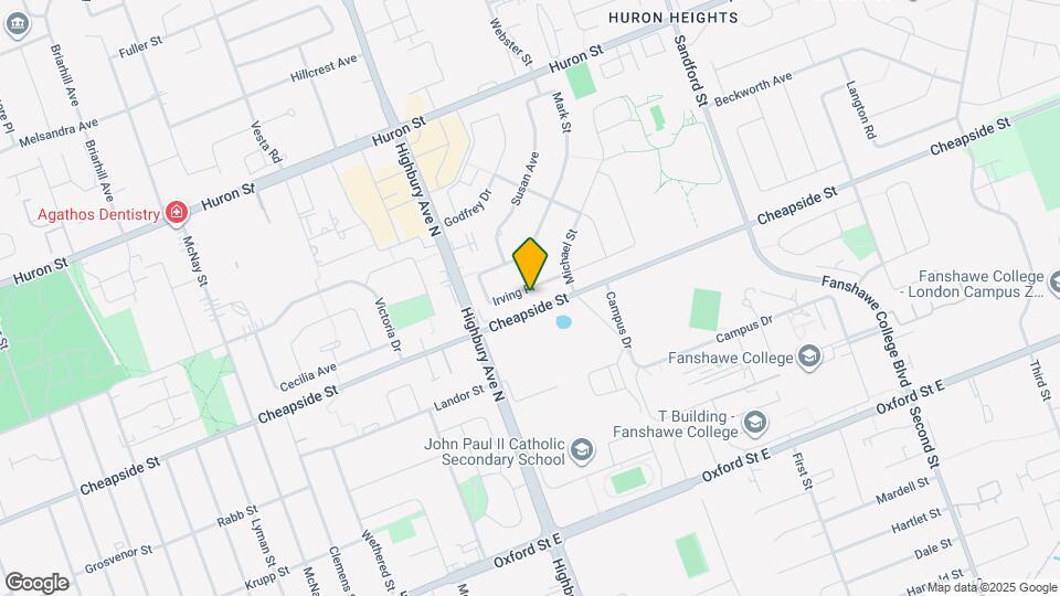 65 Irving Pl Map and Location Details