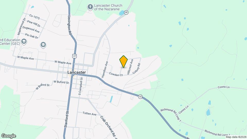 110 Sunset Ave Map and Location Details