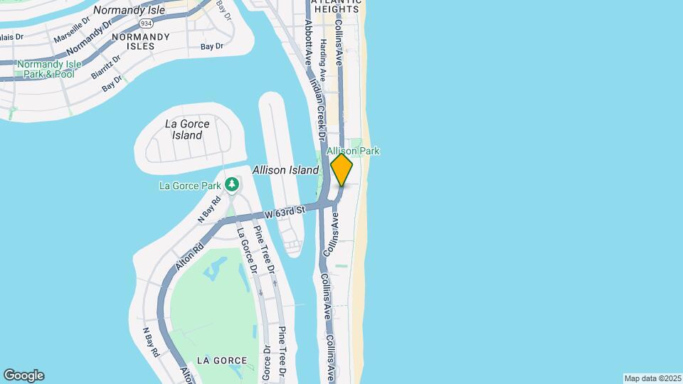 6345 Collins Ave, Unit 733 Map and Location Details