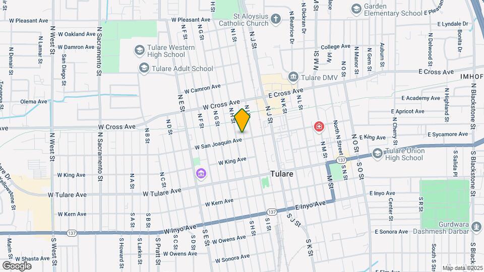126 W San Joaquin Ave Map and Location Details