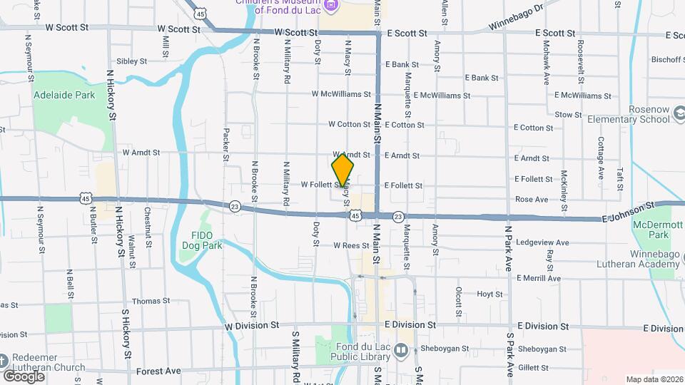 204 N Macy St Map and Location Details