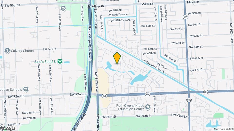 6676 SW 115th Ct Map and Location Details