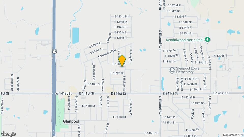 13845 S Glen Pl Mapa y Detalles de la Ubicación