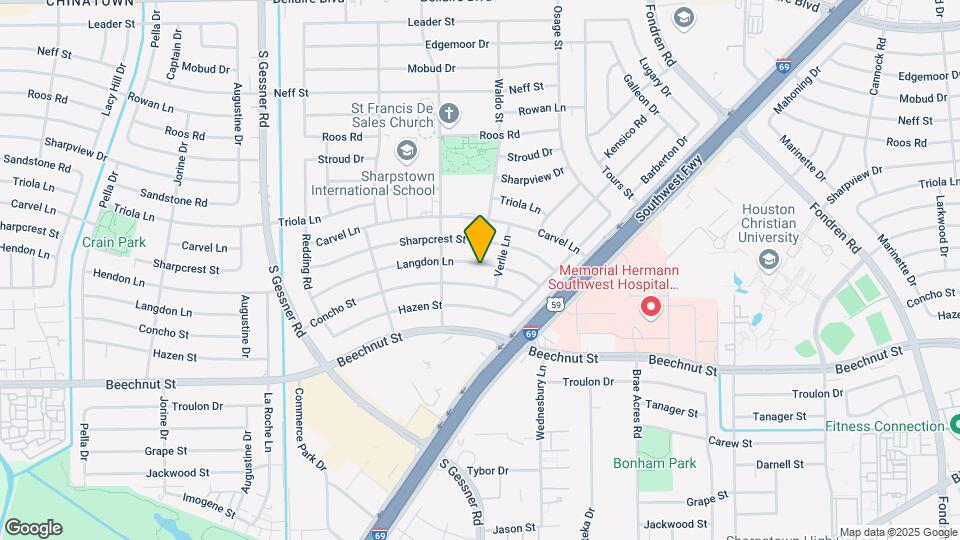 8115 Langdon Ln Map and Location Details