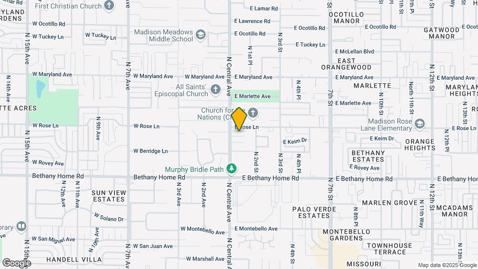 16 E Keim Dr Mapa y Detalles de la Ubicación