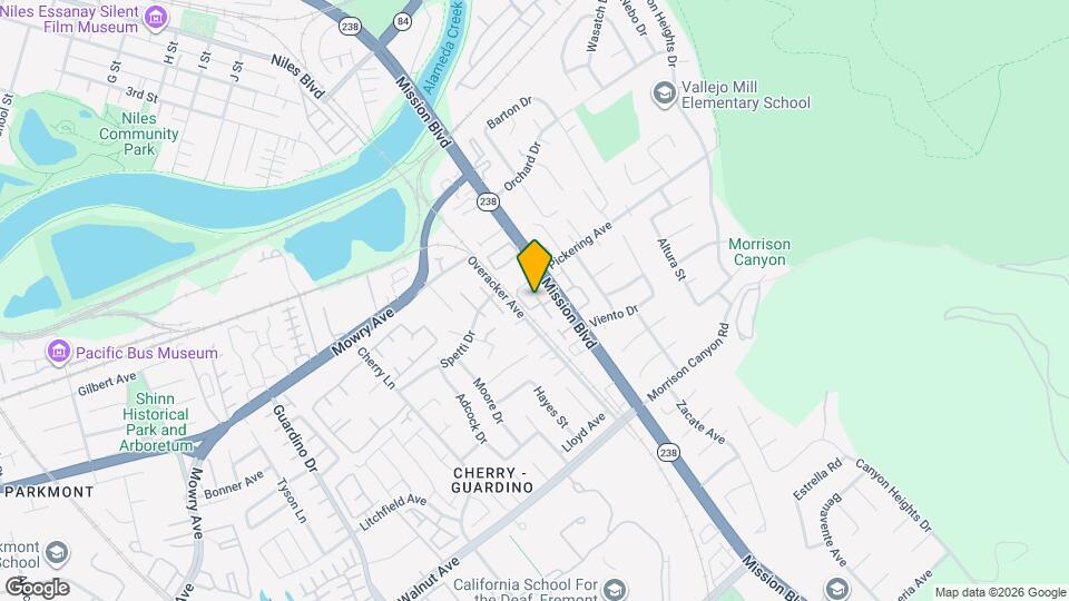 38731 Aurora Terrace Map and Location Details