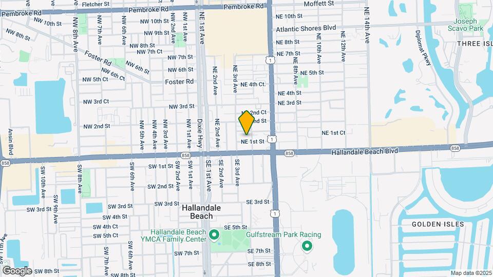 327 NE 1st St Map and Location Details