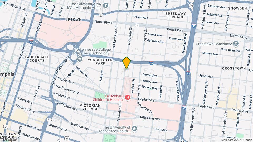 304 N Dunlap St Map and Location Details