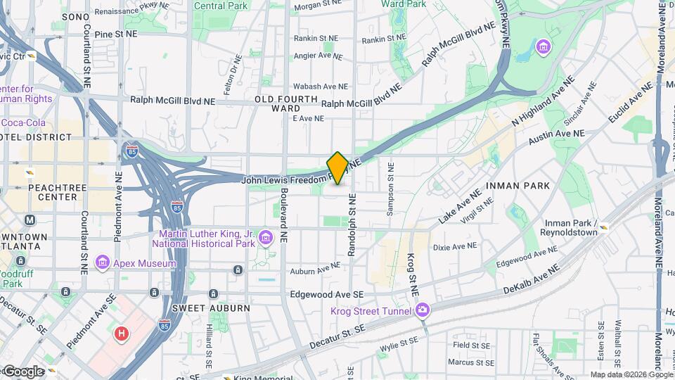 564 John Wesley Dobbs Ave NE Map and Location Details