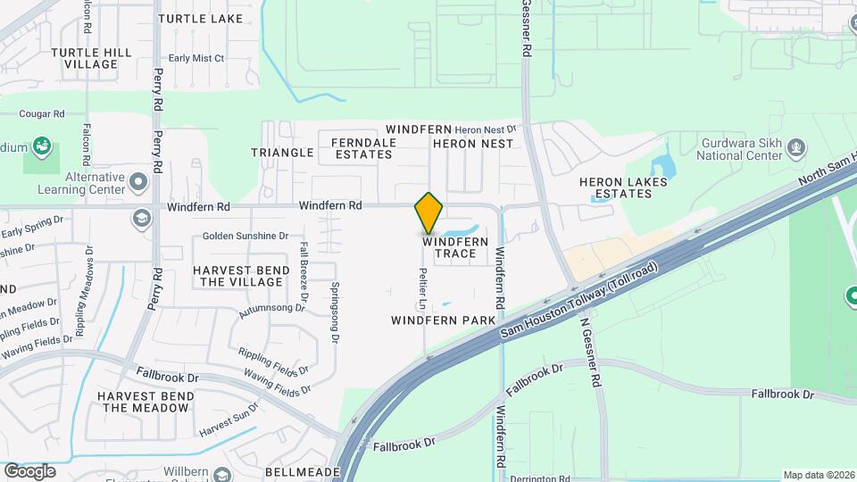 10903 Windfern Lakes St Map and Location Details