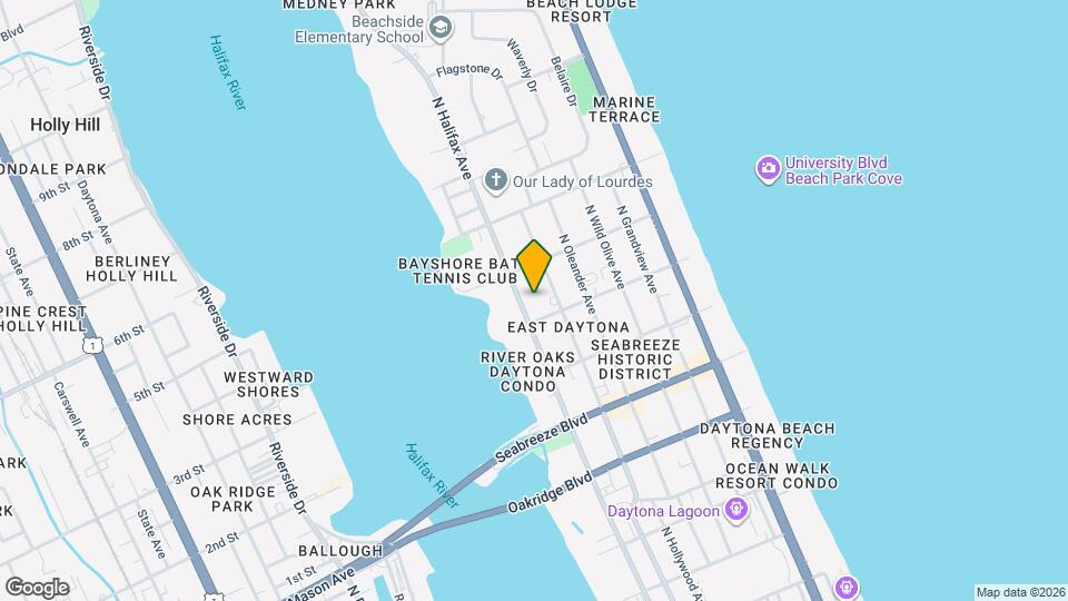 814 N Halifax Ave Map and Location Details