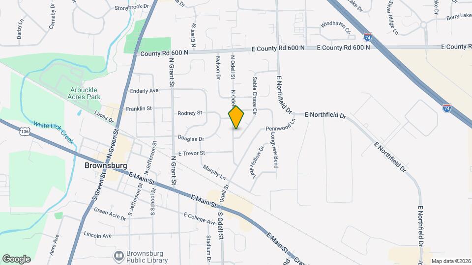 443 N Odell St Map and Location Details