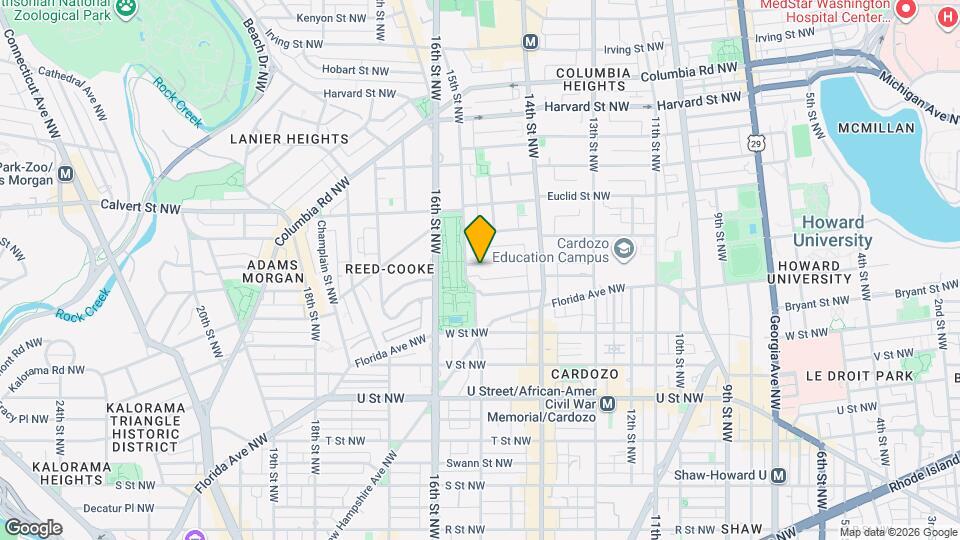 1478 Chapin St NW, Unit 2 Map and Location Details