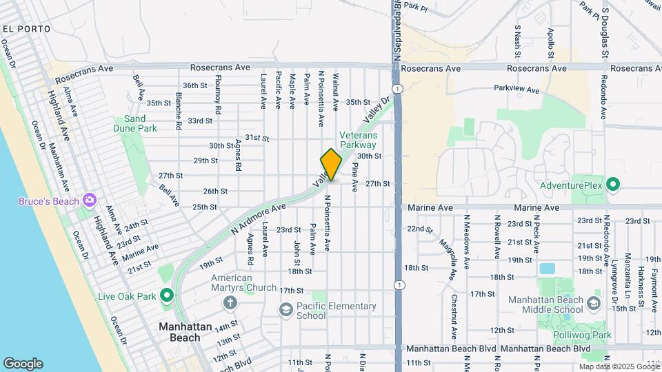 2616 N Poinsettia Ave Map and Location Details