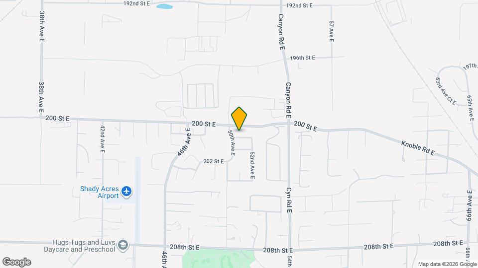 5019 200th St Ct E Map and Location Details