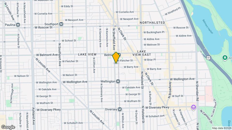 3109 N Sheffield Ave Map and Location Details