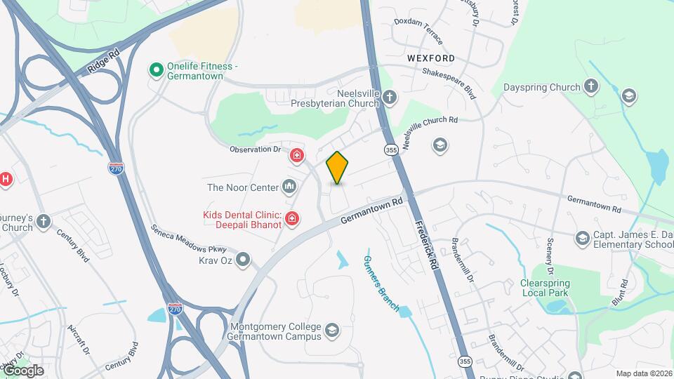 Elme Germantown Mapa y Detalles de la Ubicación