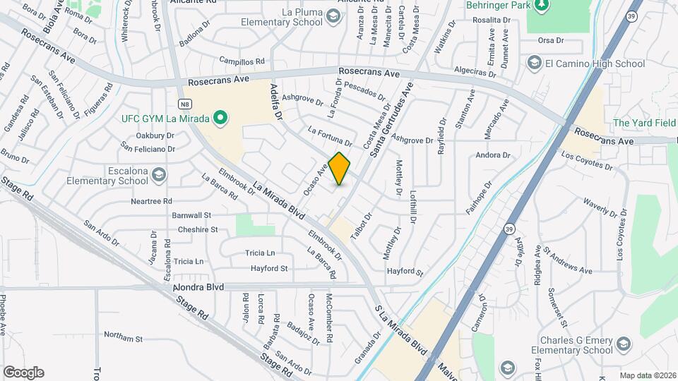 15201 Santa Gertrudes Ave, Unit Y 105 Mapa y Detalles de la Ubicación
