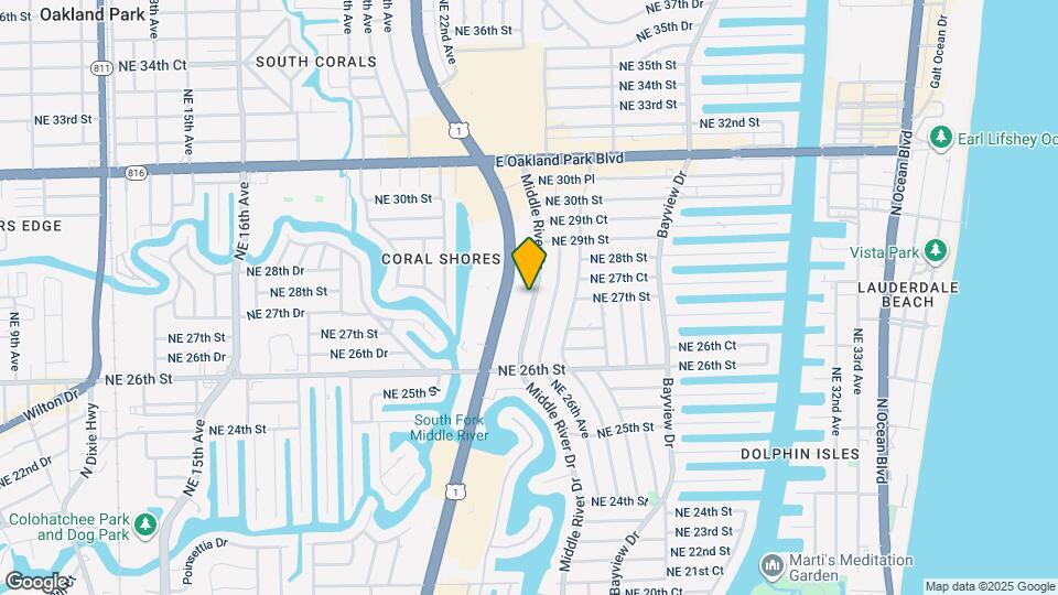 2665 Middle River Dr Mapa y Detalles de la Ubicación