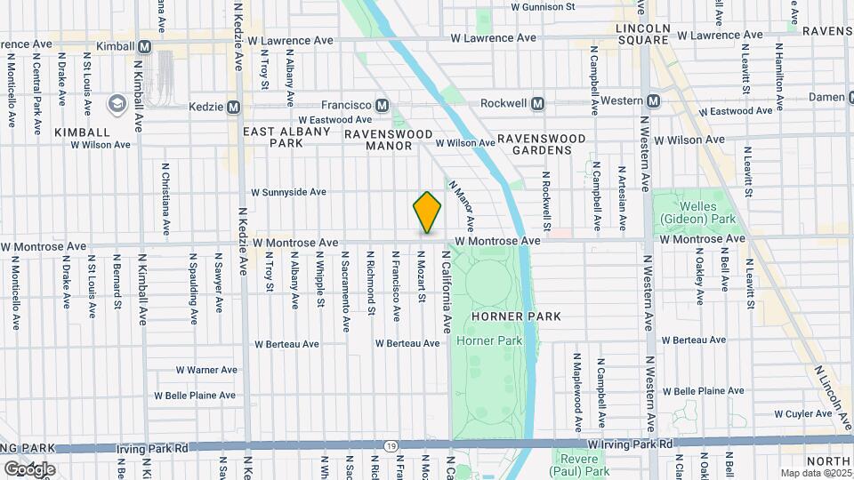 2822 W Montrose Ave Mapa y Detalles de la Ubicación