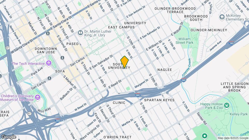 Carmel Apartments | 10-units near SJSU Mapa y Detalles de la Ubicación