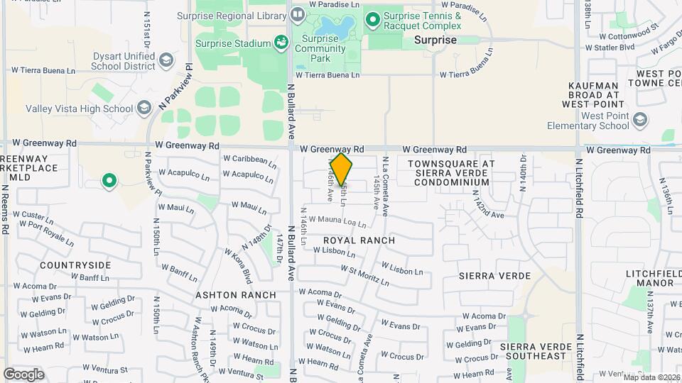 15158 N 145th Ln Map and Location Details