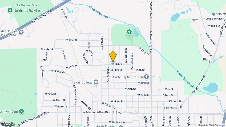 2804 N Tenneha Ave Map and Location Details