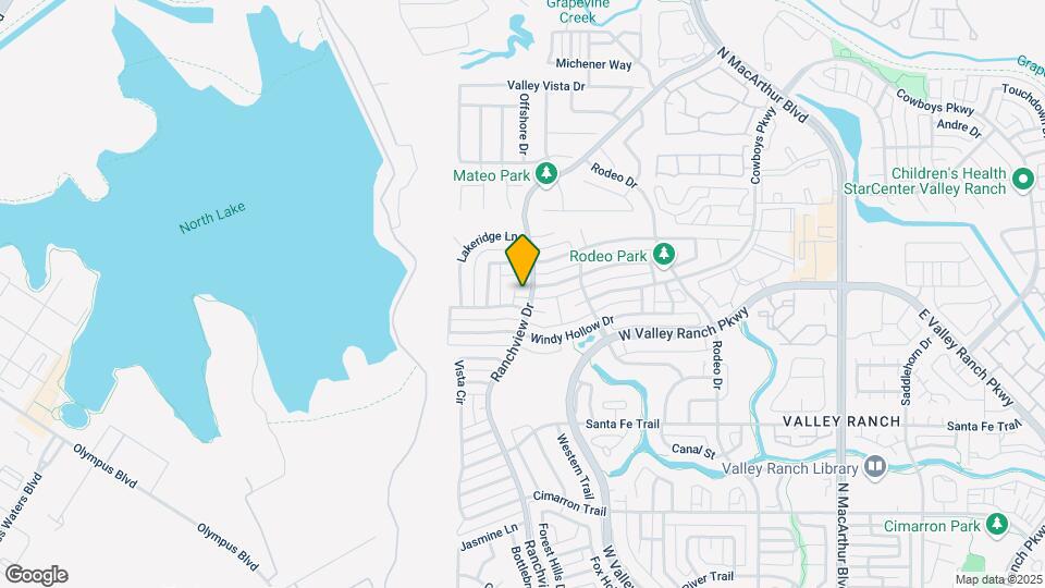 9702 Valley Lake Ct Map and Location Details