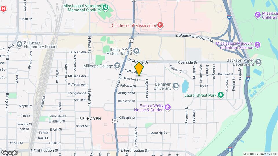 806 Oakwood St Mapa y Detalles de la Ubicación